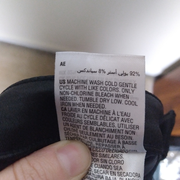 Bar III Black Satin High Rise Skinny Neutral Dressy Pants Size XXL - Picture 8 of 10